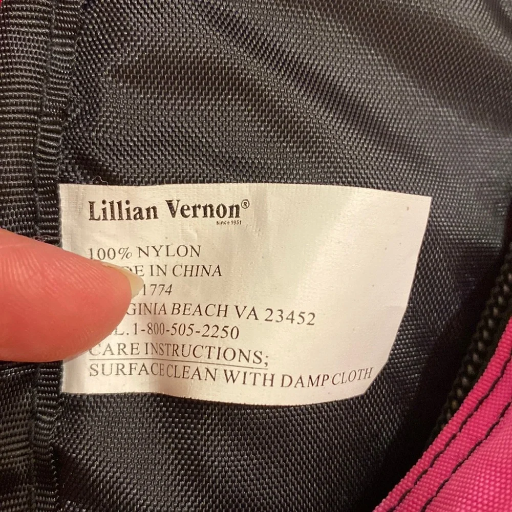 Pink Backpack w/ Black Accent Dual Zippers Holds All Washable Barbiecore Y2K
